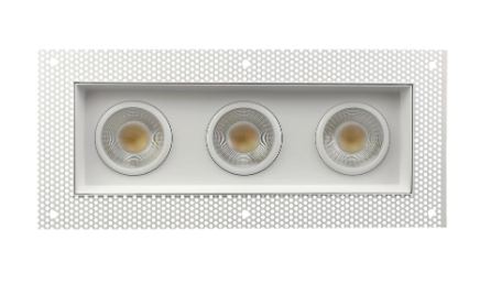 Goodlite G-95625 3.5" Triple Head Trimless Regress Multiple Gimbal White