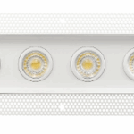 Goodlite G-97126 four head trimless regress multiple gimbal white