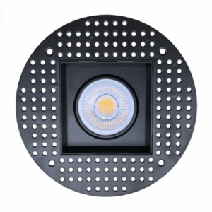 Goodlite G-99321 4" Single Head Trimless Regress Multiple Gimbal Black