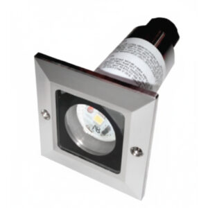 NSL LEDD-C-AM-SQ LED Disc Light 12V Square Clear Tempered Glass Amber