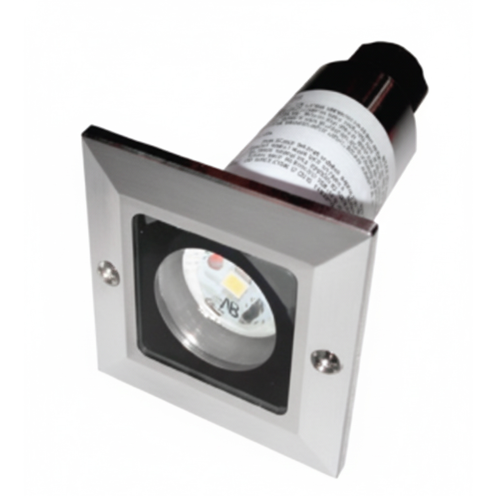 NSL LEDD-F-WW-SQ LED Disc Light 12V Square Frosted Tempered Glass Warm White 2700K