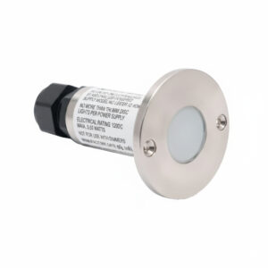 NSL LEDMD-BL-SS LED Mini Disc Marker Light Round Blue LED Stainless steel finish