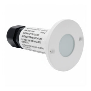 NSL LEDMD-BL-WH LED Mini Disc Marker Light Round Blue LED White finish