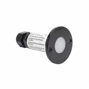 NSL LEDMD-GR-BK LED Mini Disc Marker Light Round Green LED Black finish