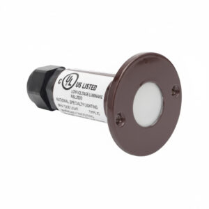 NSL LEDMD-GR-BZ LED Mini Disc Marker Light Round Green LED Bronze finish