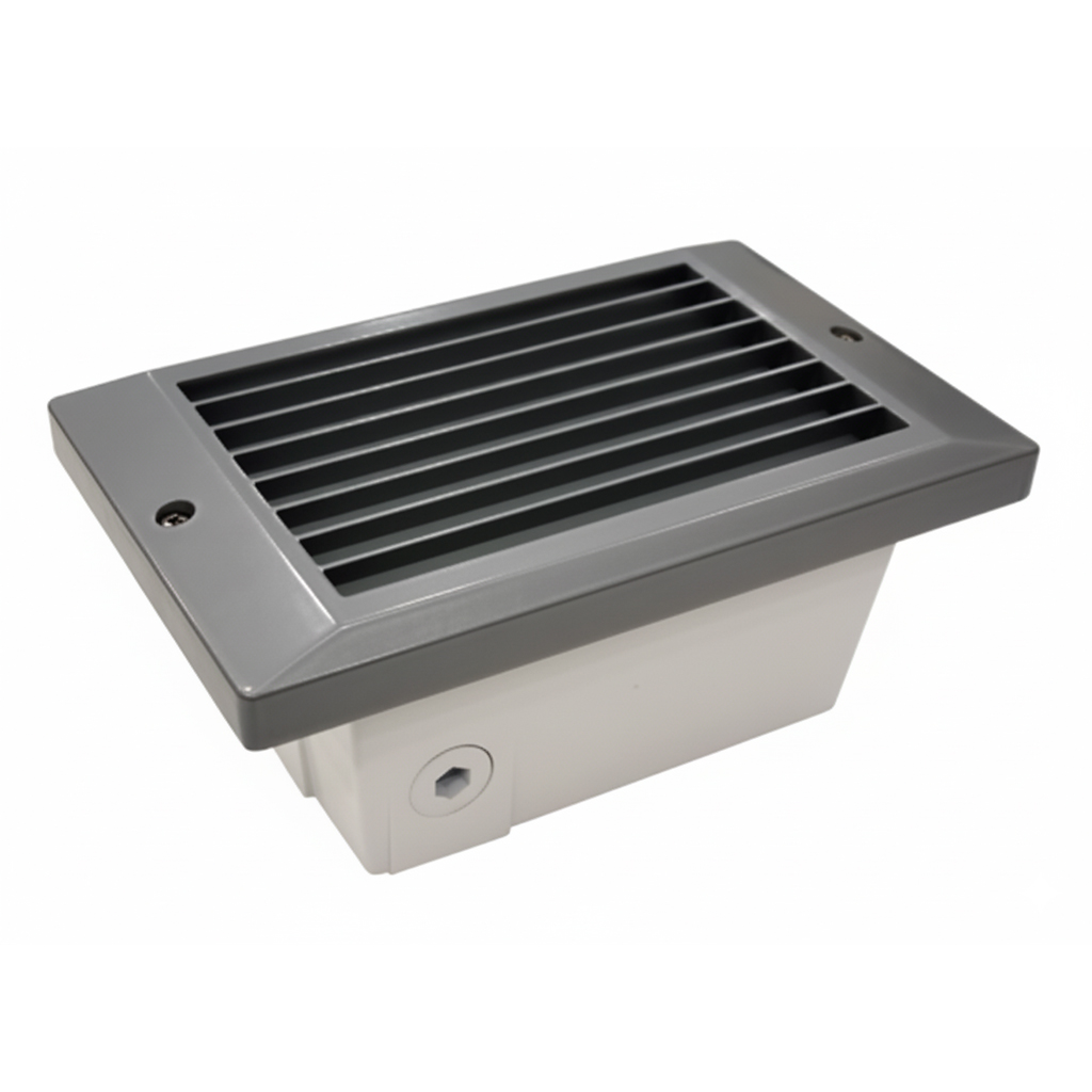 NSL LST-II-L-WH-AL LED Step Star Gen II Louvre cover Aluminum finish
