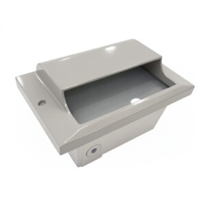 NSL LST-II-S-WH-AL LED Step Star Gen II Scoop cover Aluminum finish