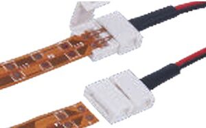 NSL LTP-001-CCT-6 Power feed Indoor connector for CCT Adjustable LED Tape Light 6 ft