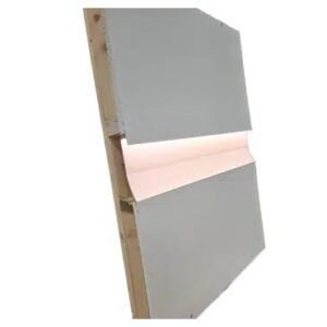 NSL MIX-01-16.6-2.5M Mud-in Dry Wall Extrusion 19 mm x 13 mm Aluminum 1 Flange Silver 2.5 m