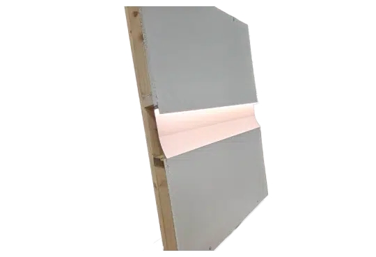 NSL MIX-01-16.6-2.5M Mud-in Dry Wall Extrusion 19 mm x 13 mm Aluminum 1 Flange Silver 2.5 m