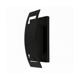 NSL TLWMV15XWMBK-01 Outdoor Wall Sconce Wave Cover Black finish