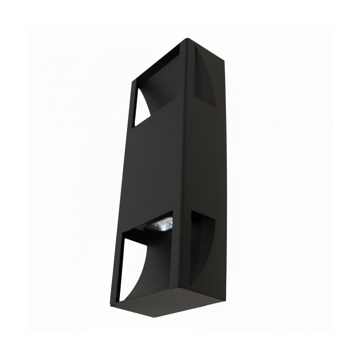 NSL TLWMV15XWMBK-02 Outdoor Wall Sconce Wing Cover Black finish