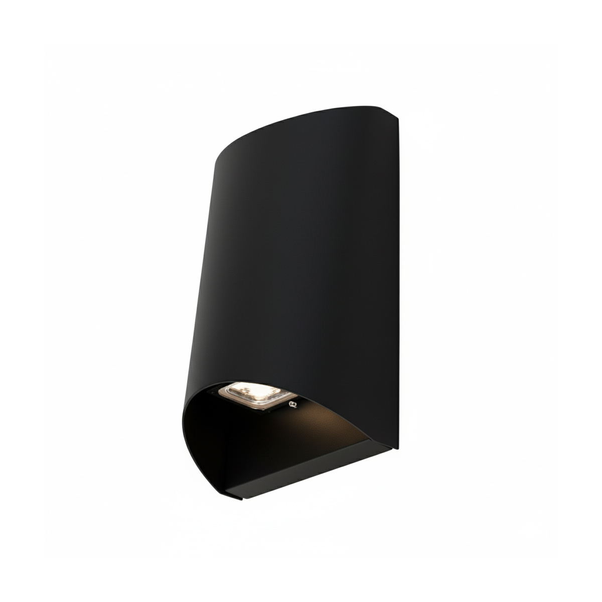 NSL TLWMV15XWMBK-04 Outdoor Wall Sconce Scoop Cover Black finish