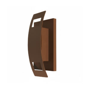 NSL TLWMV15XWMBR-01 Outdoor Wall Sconce Wave Cover Brown finish