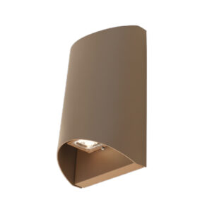 NSL TLWMV15XWMBR-04 Outdoor Wall Sconce Scoop Cover Brown finish