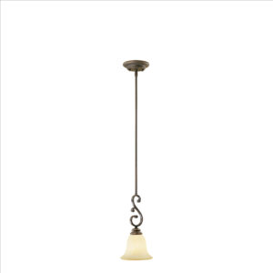 Millennium Lighting 1201-RBZ Oxford One Light Mini Pendant Rubbed Bronze finish
