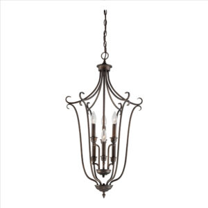 Millennium Lighting 1336-RBZ Fulton Six Light Pendant Rubbed Bronze finish