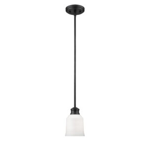 Millennium Lighting 141-MB Burbank One Light Mini-Pendant Black finish