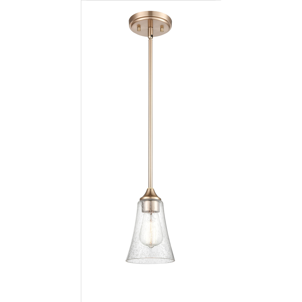 Millennium Lighting 1461-MG Natalie One Light Mini Pendant Modern Gold finish