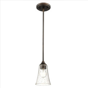Millennium Lighting 1461-RBZ Natalie One Light Mini Pendant Rubbed Bronze finish