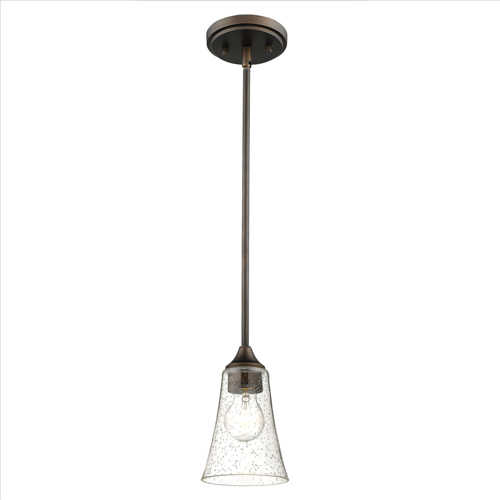 Millennium Lighting 1461-RBZ Natalie One Light Mini Pendant Rubbed Bronze finish