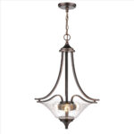 Millennium Lighting 1473-RBZ Natalie Two Light Pendant Rubbed Bronze finish