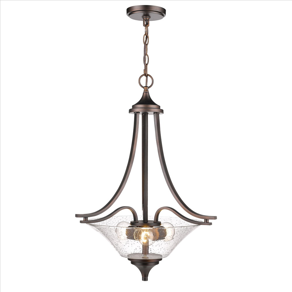 Millennium Lighting 1473-RBZ Natalie Two Light Pendant Rubbed Bronze finish