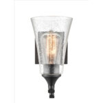 Millennium Lighting 1491-MB Natalie One Light Vanity Sconce Matte Black finish