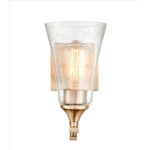 Millennium Lighting 1491-MG Natalie One Light Vanity Sconce Modern Gold finish