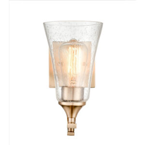 Millennium Lighting 1491-MG Natalie One Light Vanity Sconce Modern Gold finish