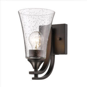 Millennium Lighting 1491-RBZ Natalie One Light Vanity Sconce Rubbed Bronze finish