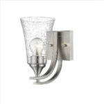 Millennium Lighting 1491-SN Natalie One Light Vanity Sconce Satin Nickel finish