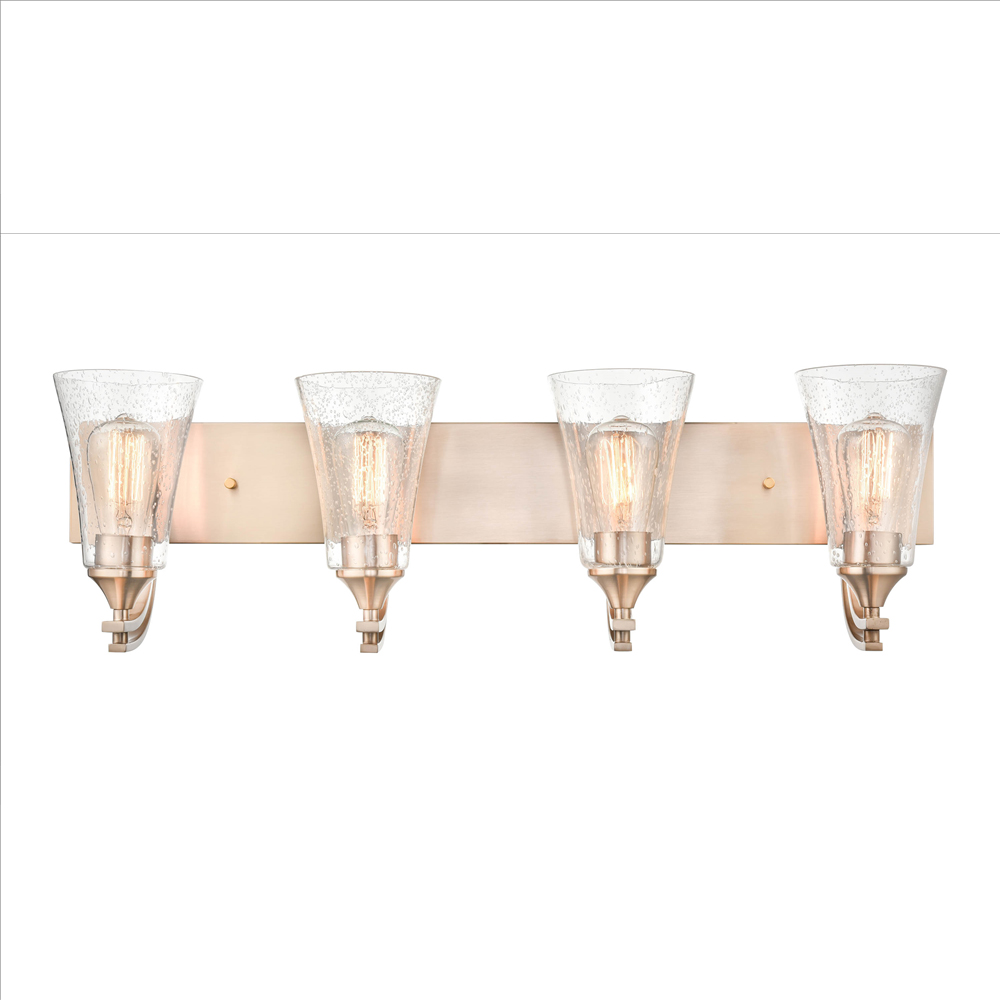 Millennium Lighting 1494-MG Natalie Four Light Vanity Modern Gold finish