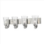 Millennium Lighting 1494-SN Natalie Four Light Vanity Satin Nickel finish