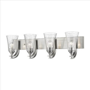 Millennium Lighting 1494-SN Natalie Four Light Vanity Satin Nickel finish