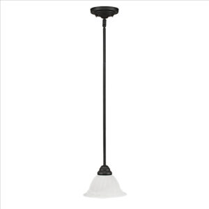 Millennium Lighting 1701-BK One Light Mini Pendant Black finish
