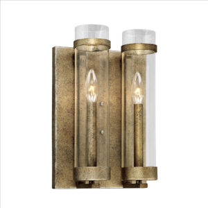 Millennium Lighting 1972-VG Milan Two Light Sconce Vintage Gold finish