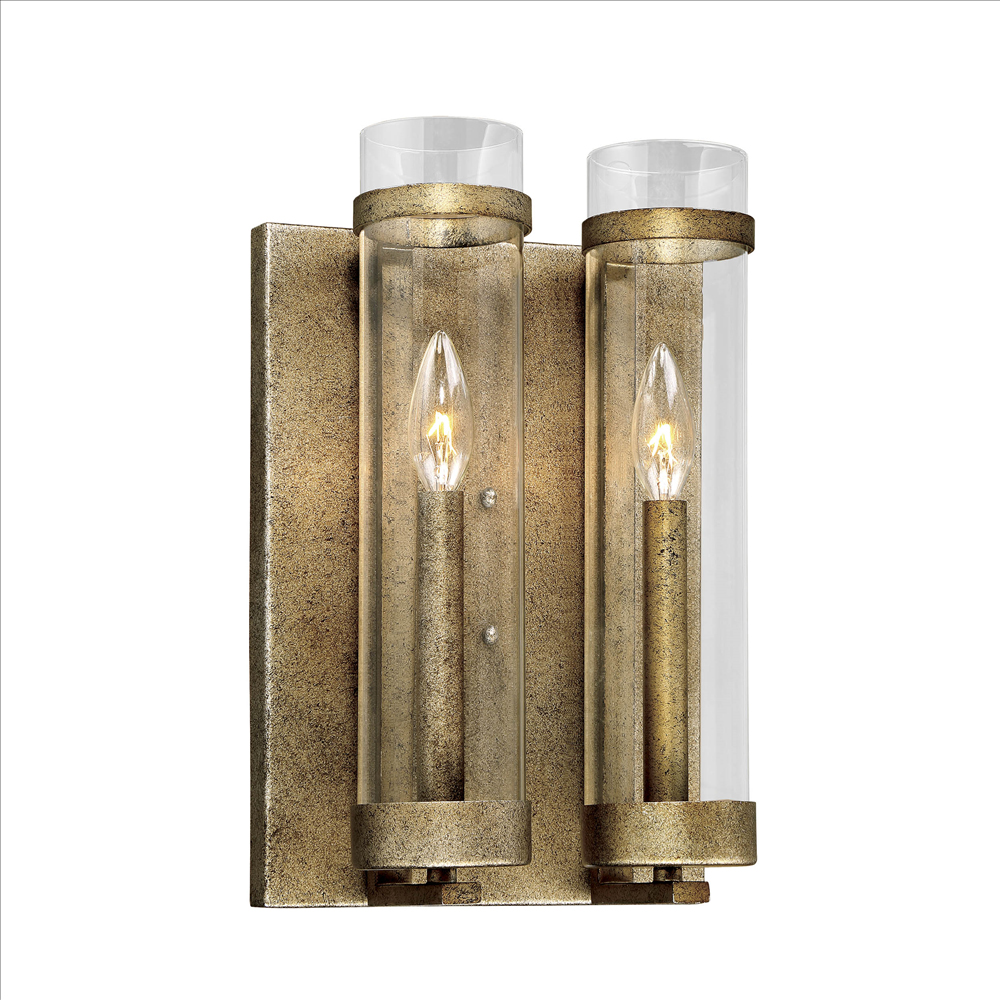 Millennium Lighting 1972-VG Milan Two Light Sconce Vintage Gold finish