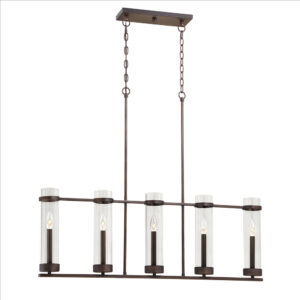 Millennium Lighting 1975-RBZ Milan Five Light Island Rubbed Bronze finish