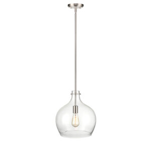 Millennium Lighting 2071-BN One Light Mini Pendant Brushed Nickel finish