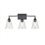 Millennium Lighting 2103-MB Caily Three Light Vanity Matte Black finish