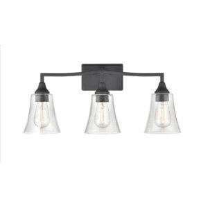 Millennium Lighting 2103-MB Caily Three Light Vanity Matte Black finish