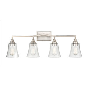 Millennium Lighting 2104-BN Caily Four Light Vanity Brushed Nickel finish