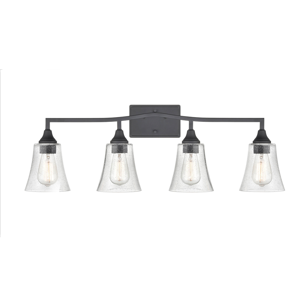 Millennium Lighting 2104-MB Caily Four Light Vanity Matte Black finish