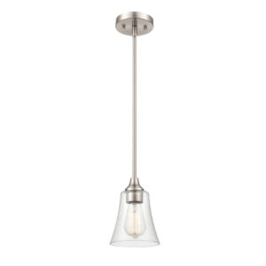 Millennium Lighting 2121-BN Caily One Light Mini Pendant Brushed Nickel finish