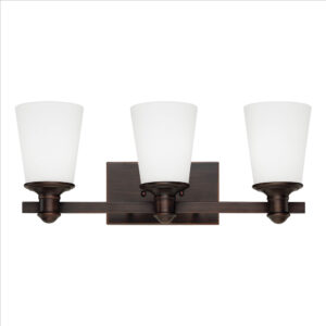 Millennium Lighting 2163-RBZ Cimmaron Three Light Vanity Rubbed Bronze finish