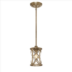 Millennium Lighting 2171-VG Lakewood One Light Mini Pendant Vintage Gold finish