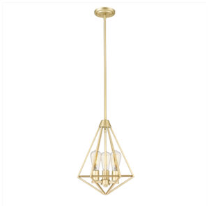 Millennium Lighting 2213-PMG Dawes Three Light Pendant Modern Gold finish