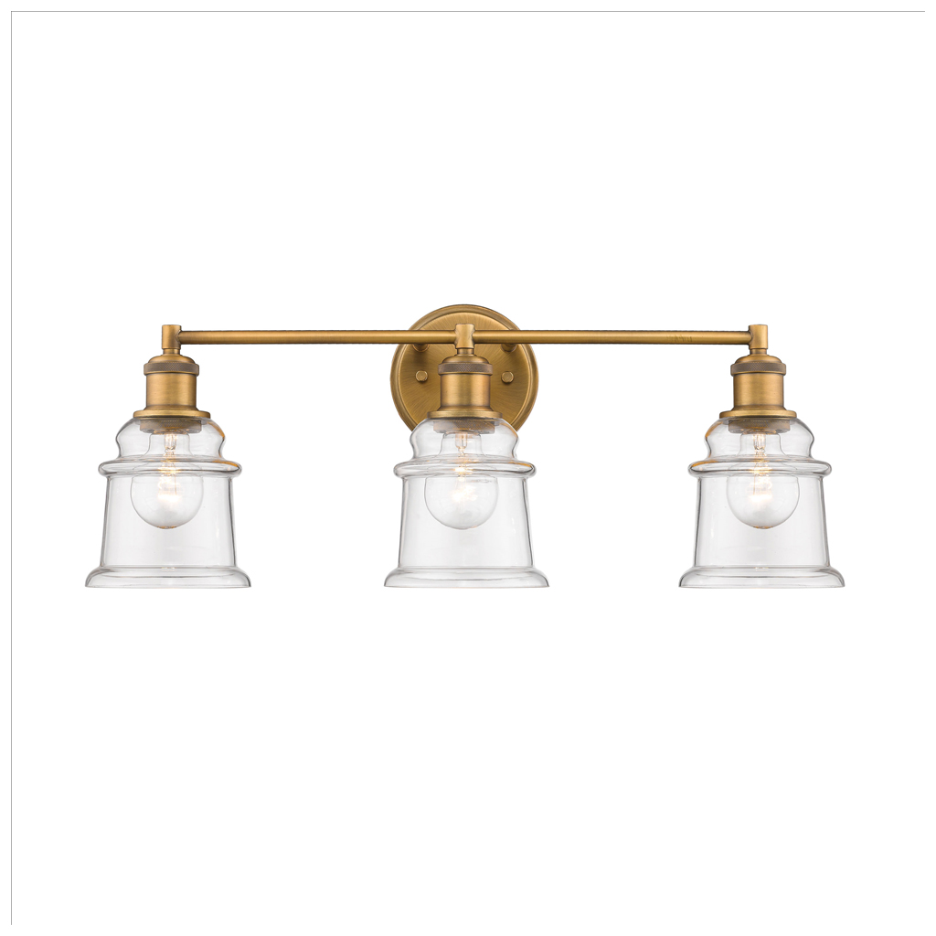 Millennium Lighting 2343-HBZ Three Light Vanity Heirloom Bronze finish