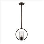 Millennium Lighting 2351-RBZ Delano One Light Mini Pendant Bronze finish